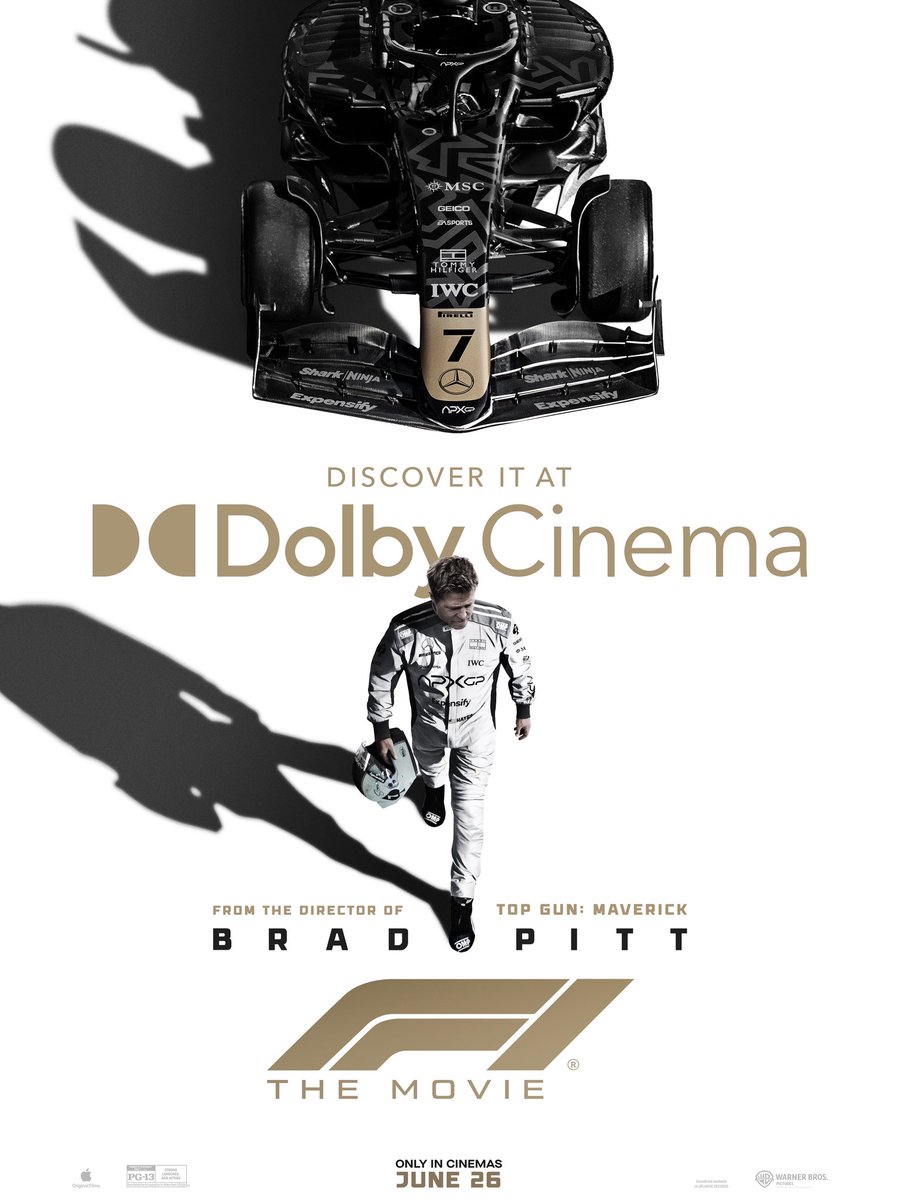فيلم الأكشن والإثارة 
F1 The Movie 

بطولة 
براد بيت 

يجسّد براد بيت سائقًا معتزلًا يعود لحلبات السباق ليقود فريقًا ناشئًا وسط عالم الفورمولا 1 المليء بالمخاطر والدراما.

يعرض حالياً على شاشات سينسكيب