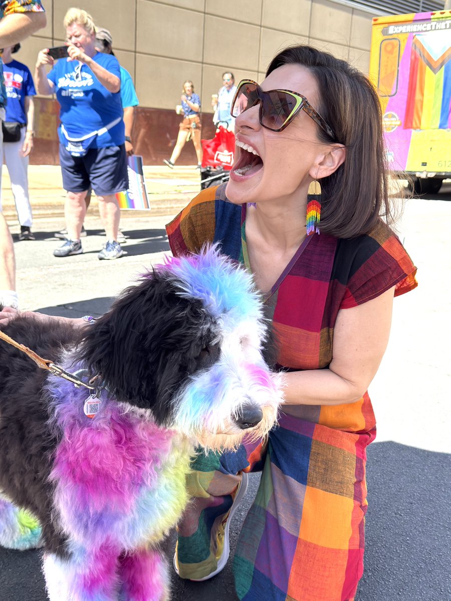 Ellen M. Perrault (@nellep67) on Twitter photo Petting a dog and taking part in the <a href="/TwinCitiesPride/">Twin Cities Pride</a> Parade? What a great way for <a href="/peggyflanagan/">Peggy Flanagan</a> to honor her former colleague, Speaker <a href="/melissahortman/">Melissa Hortman</a>. <a href="/mnhouseDFL/">Minnesota House DFL</a> <a href="/HouseDFLPOCI/">MN House DFL POCI Caucus</a> <a href="/MinnesotaDFL/">Minnesota DFL</a> Petting a dog and taking part in the <a href="/TwinCitiesPride/">Twin Cities Pride</a> Parade? What a great way for <a href="/peggyflanagan/">Peggy Flanagan</a> to honor her former colleague, Speaker <a href="/melissahortman/">Melissa Hortman</a>. <a href="/mnhouseDFL/">Minnesota House DFL</a> <a href="/HouseDFLPOCI/">MN House DFL POCI Caucus</a> <a href="/MinnesotaDFL/">Minnesota DFL</a>