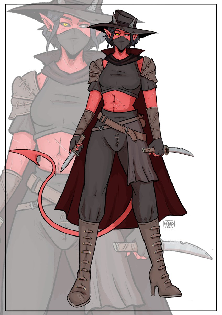 Commission for <a href="/GamerTronShow/">Ryan</a>  with their beautiful tiefling ❤️

Thank you for your commission and your support!
#DnD #dndart