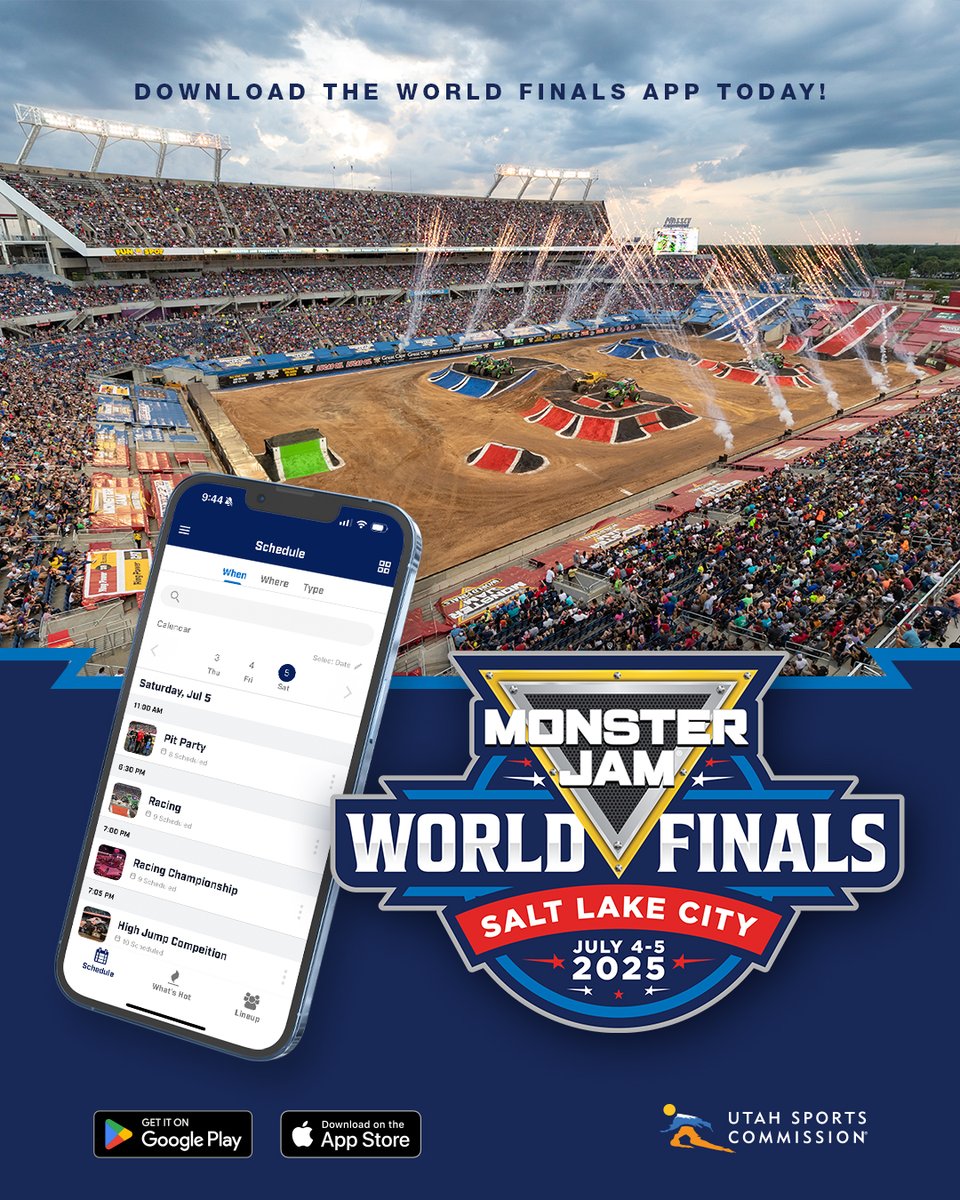 MonsterJam's tweet photo. Planning your MJWF weekend? Download the Monster Jam World Finals Fan Guide App for everything you need in one place:
๐บ๏ธ Maps | ๐ Schedules | ๐ง Driver bios
๐ฒ https://t.co/iACPbxhuyY
#MonsterJam #MonsterTrucks #MJWF #FanGuideApp #PitParty https://t.co/rCXnS0Jlt2