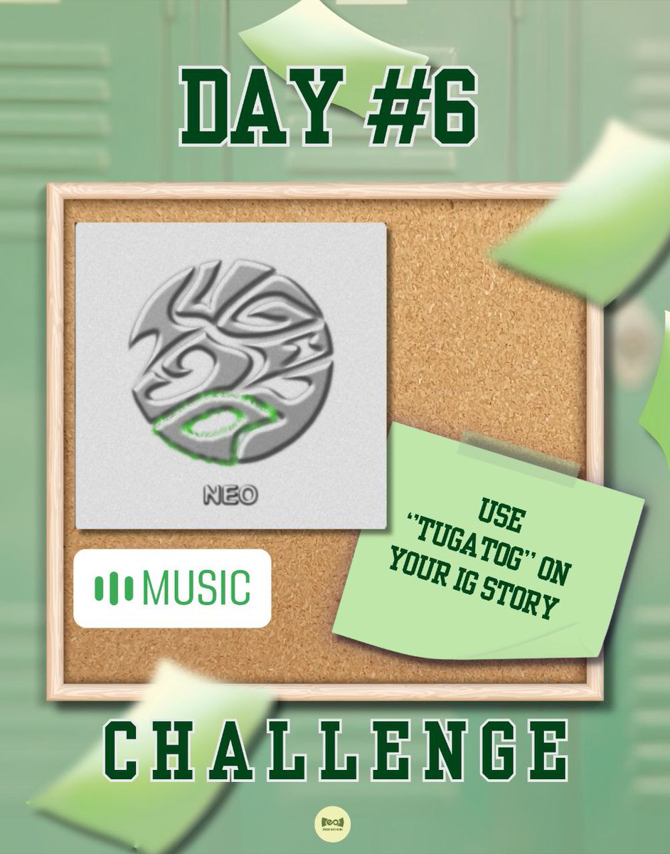 [D-6] 30 Days Challenge 🌟

Use 'TUGATOG' on your IG Story. 

📝Mechanics: 
√ Reply with your entry + proof (screenshot) + use the official tags. 
√ Deadline is until 11:59PM. 
√ Keep up the Streak! 

#NEO_PH #ReadyGlow 
#30DaysChallenge #NEON_Day6