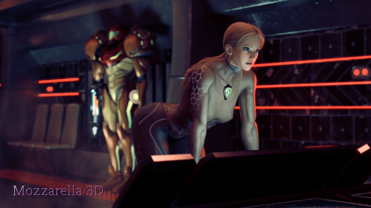 3dMozzarella's tweet photo. I'm really proud of this one — Samus in a special Zero Suit I designed myself. I worked a lot on the lighting and in post too to get this result, I hope you like it!

I'm creating lot of new stuff for you, please repost and follow me!

#DAZ3D #NSFW #sci-fi #Metroid #Samus #Rule34 https://t.co/hV20ri0gh2