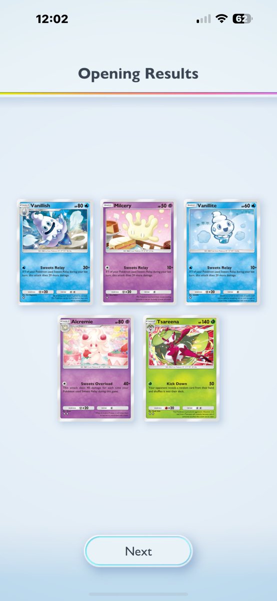 spooderdad's tweet photo. @PokemonTCGP I already have all the cards for this deck and you give me a full pack 😂 https://t.co/4cSFVwa3kc