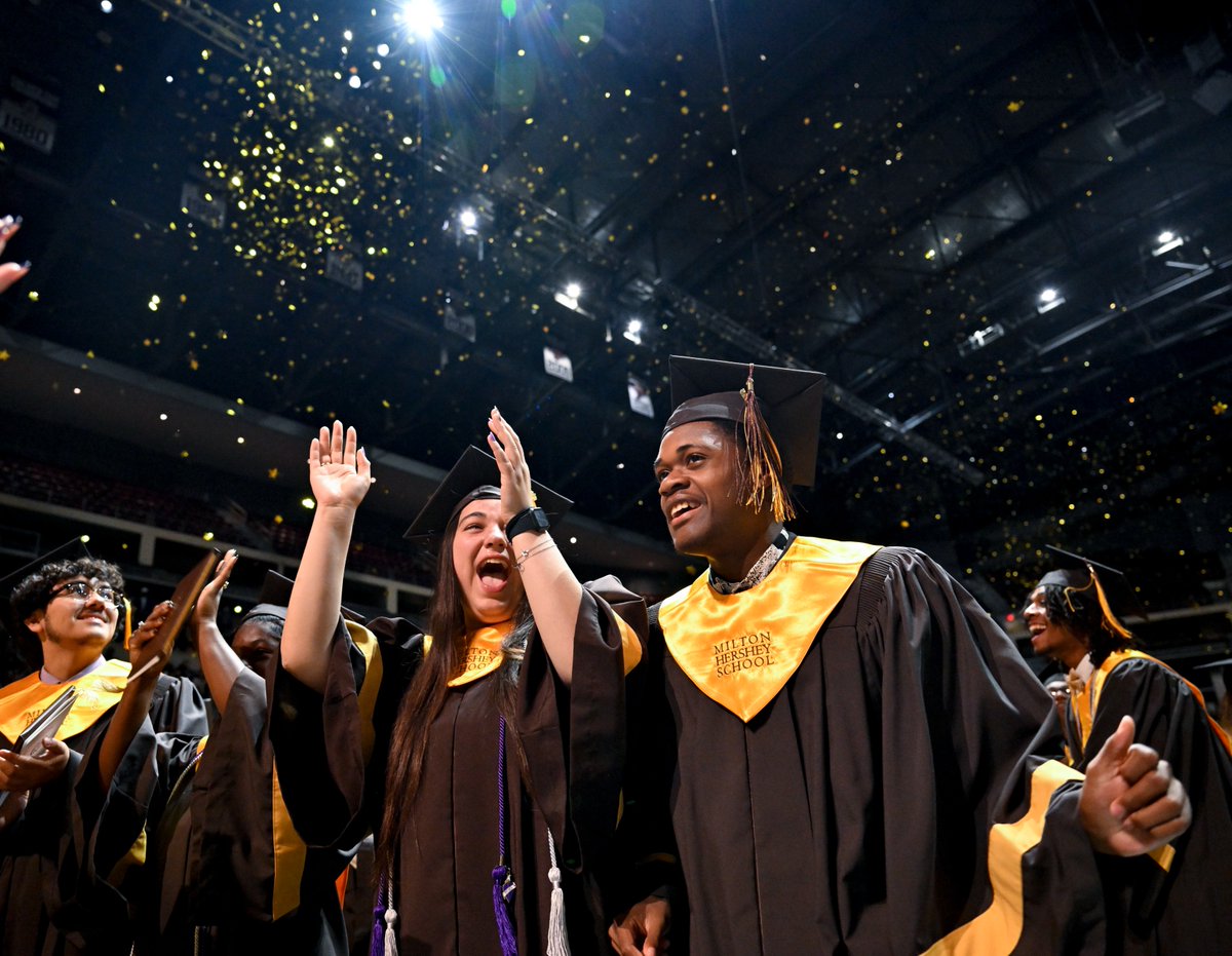 On Sunday, June 15, 205 Milton Hershey School students received their diplomas and joined an alumni network of over 12,000 graduates. Rewatch this inspirational ceremony filled with student speeches, videos, and more on our YouTube Channel: bit.ly/3TCctep #MiltGrad2025