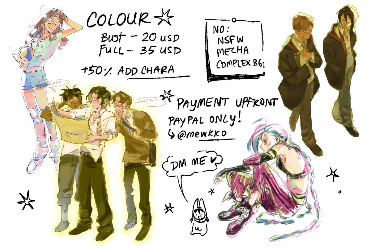 mewkko's tweet image. hii my comms are open ^_^ dm me for a slot!