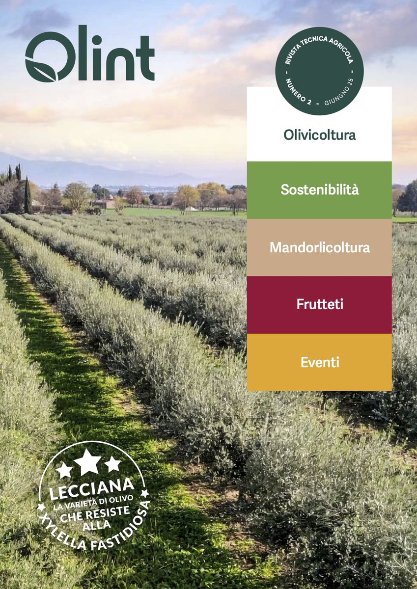 BexylP's tweet image. In OLINT magazine&apos;s June issue, you&apos;ll find a dedicated article on the #BeXylProject, highlighting our key collaboration with Agromillora! 🗞️🌱

Agromillora is contributing significantly to BeXyl&apos;s EU-funded efforts for #XylellaFastidiosa prevention and containment strategies.…