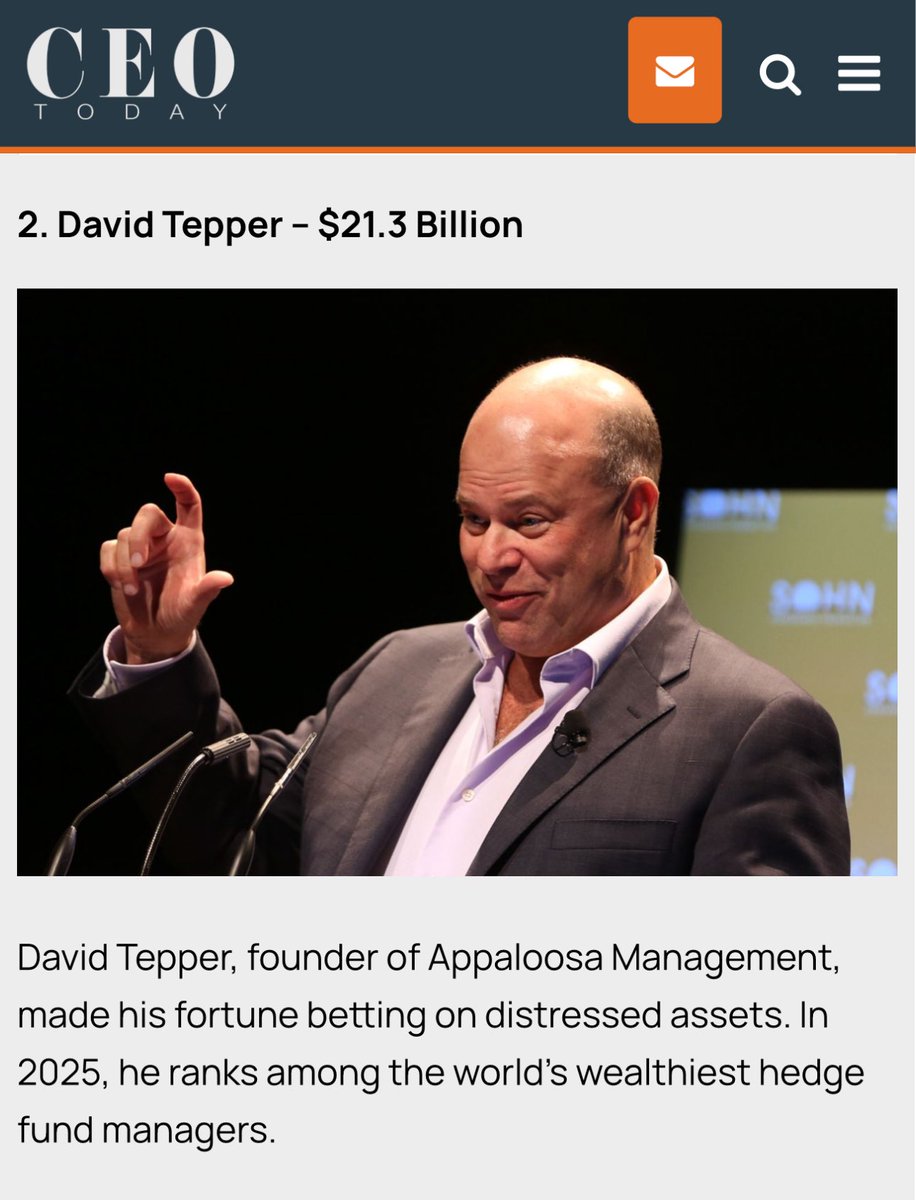 kshaughnessy2's tweet photo. "Top 10 Richest Living Hedge Fund Managers in 2025"
The article that calls these hedge fund managers "living legends" doesn't mention the advantages that PFOF, no pre-borrow mandate etc give
"Behind the suits, spreadsheets, and Bloomberg terminals, hedge fund titans are still human beings—albeit ones with billions in the bank.
Some got here by spotting patterns no one else saw.
Others took big bets when the rest of the market panicked.
All ten of these living legends have shaped the way global finance works today..."