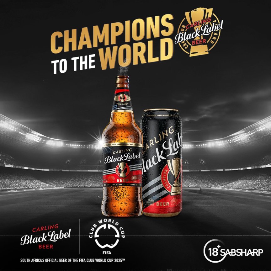 With over 55 local and international awards, nothing rewards CHAMPIONS like the taste of Carling Black Label. 🏆​
​
The ultimate Champion __________ QT and finish the sentence, using #ChampionsToTheWorld for some CHAMPION BEER in your DMs. 🍺