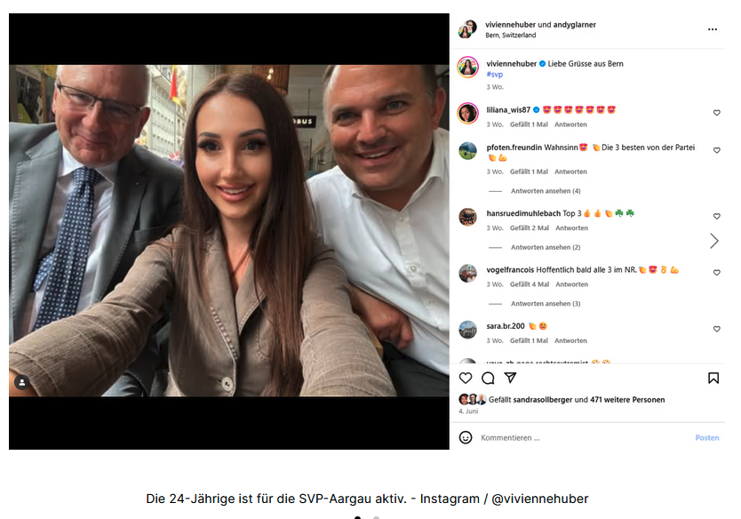 peschemuller's tweet photo. Das Huber Porzellan wird solange strapaziert, bis es bricht. Vivienne im Medienrausch merkt's nicht.
SVP missbraucht sie, bis sie aneckt. Dann soll sie selber schauen
"Wir, die @SVPch", so #Deppling heute im Interview mit #volldanebenrechts, "distanzieren und von Schätzeli." https://t.co/jnXTgOswC2