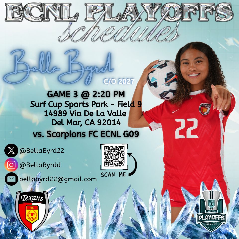 Bella Byrd (@bellabyrd22) on Twitter photo Thanks to all of the coaches that watched us play yesterday! We hope to see you again! <a href="/Texans09gECNL/">Dallas Texans 09G ECNL</a> <a href="/ImYouthSoccer/">ECNL/GA/Recruiting/College Soccer</a> Thanks to all of the coaches that watched us play yesterday! We hope to see you again! <a href="/Texans09gECNL/">Dallas Texans 09G ECNL</a> <a href="/ImYouthSoccer/">ECNL/GA/Recruiting/College Soccer</a>