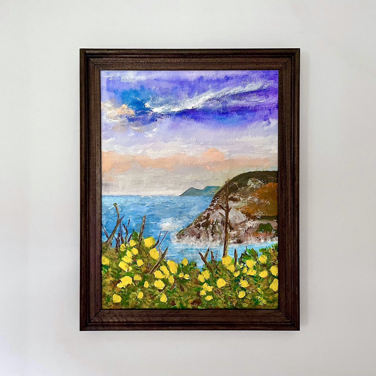 STEPHAN MATTHEWS (aka Stephen McCarthy) (@stephantweets) on Twitter photo My friend Sam Scriven painted this picture as a housewarming gift, and I’ve finally had it framed and hung. It’s the view of Portheras Cove through the gorse from the Coast Path. Thank you <a href="/IScentYouADay/">Samantha Scriven</a>. My friend Sam Scriven painted this picture as a housewarming gift, and I’ve finally had it framed and hung. It’s the view of Portheras Cove through the gorse from the Coast Path. Thank you <a href="/IScentYouADay/">Samantha Scriven</a>.