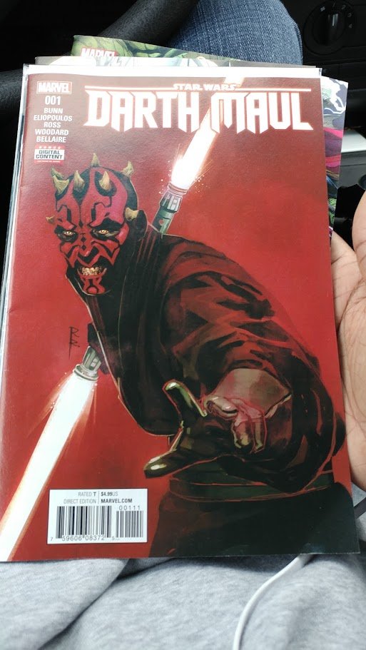 comicbookaddt's tweet photo. Revisiting the chilling beauty of Star Wars: Darth Maul #1 for #SundayThrowback! That cover art is just fantastic, perfectly embodying Maul's intensity. A must-read for any #comicbookaddicts and Star Wars fan. #StarWarsComics #DarthMaul #Marvel https://t.co/wNE7f3Bpat