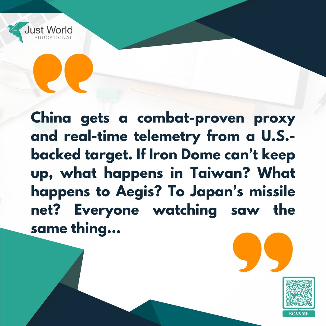 JustWorldEd's tweet image. China’s tech made Iran’s drones deadlier and harder to hack. Meanwhile, Beijing quietly built ties with Iran’s military. Details here: The US-Israel war on Iran: Takeaway #2, the China-Iran angle – Globalities
#IranIsraelConflict #IsraeliranWar
