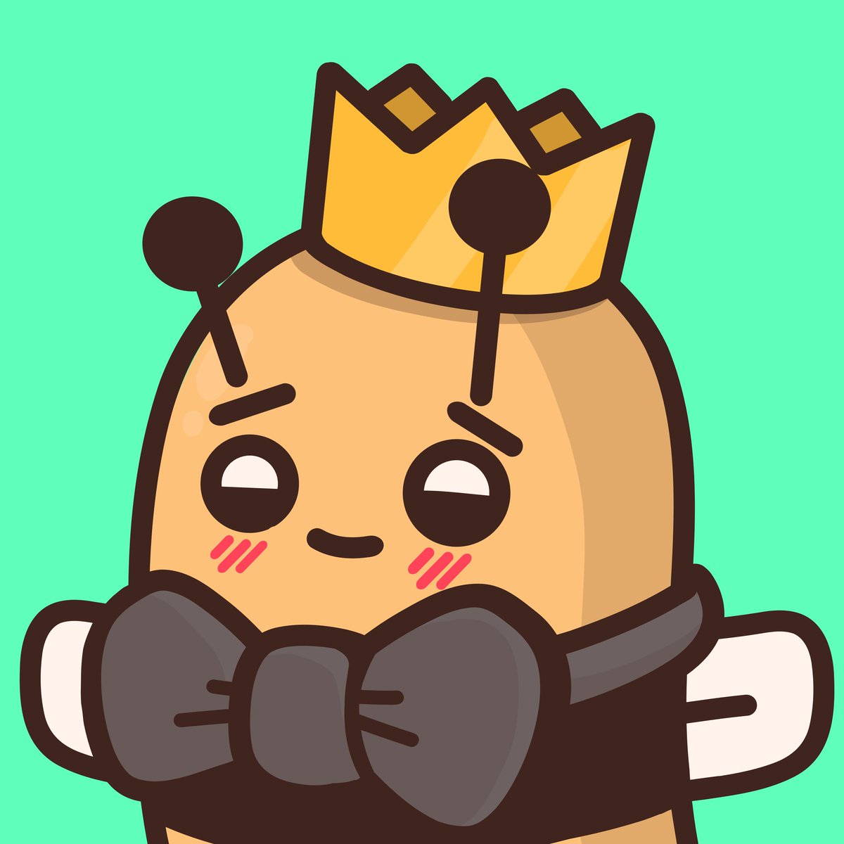 _NubCat's tweet photo. @BeeishNFT @bearish_af Got this during the initial reveal, but lost it after the metadata update. Not sure if this cute lil bee made out the cut. https://t.co/hygeW4uAon