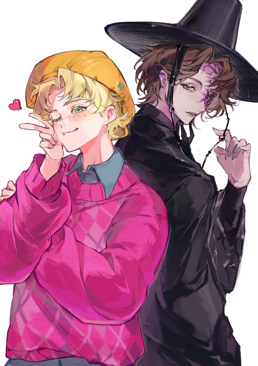amphi__'s tweet photo. my survivor mains in saja boys outfit 🤹📍i've been looping their songs since i watched the series 🫶

#IdentityV https://t.co/EMzHxWsph3