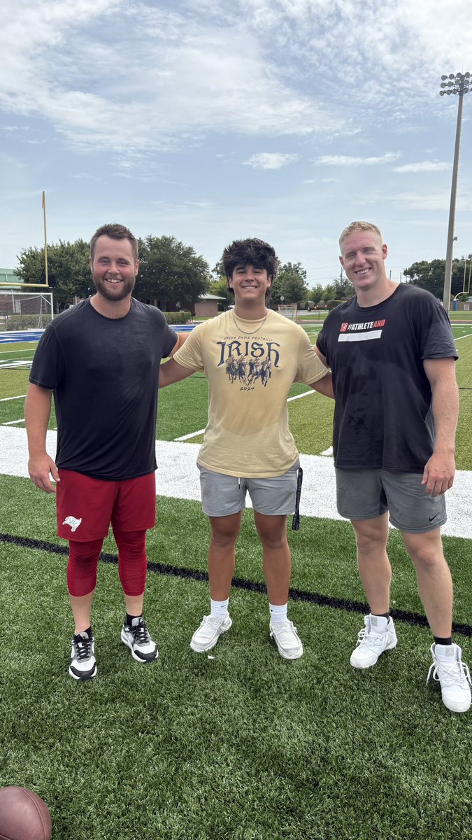 Tate Kiser (@tate_kiser) on Twitter photo Had a great time snapping and learning with The Tampa Bay Buccaneers long snapper <a href="/zach_triner/">Zach Triner</a> and punter <a href="/jakejulien/">jakE</a>. Thanks <a href="/CoachJeffGarner/">Coach Jeff Garner | Specialist Training for K/P/LS</a> for the invite out.
<a href="/JesuitTigers_FB/">Jesuit Tigers Football</a> <a href="/Coach_DaveG/">Dave Gotsch</a> <a href="/CoachMajewski/">Tyler Majewski</a> <a href="/CoachGolesh/">Alex Golesh</a> <a href="/KohlsKicking/">Kohl's Kicking Camps</a> <a href="/KornblueKicking/">Brandon Kornblue</a> <a href="/USFFootball/">USF Football</a> Had a great time snapping and learning with The Tampa Bay Buccaneers long snapper <a href="/zach_triner/">Zach Triner</a> and punter <a href="/jakejulien/">jakE</a>. Thanks <a href="/CoachJeffGarner/">Coach Jeff Garner | Specialist Training for K/P/LS</a> for the invite out.
<a href="/JesuitTigers_FB/">Jesuit Tigers Football</a> <a href="/Coach_DaveG/">Dave Gotsch</a> <a href="/CoachMajewski/">Tyler Majewski</a> <a href="/CoachGolesh/">Alex Golesh</a> <a href="/KohlsKicking/">Kohl's Kicking Camps</a> <a href="/KornblueKicking/">Brandon Kornblue</a> <a href="/USFFootball/">USF Football</a>