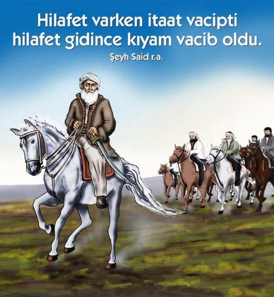 Şeyh Said büyük taştır, o bu düzenin yanında değil karşısında durmuştur.
Şeyh Said'in davası Kürtçülük değil İslam ve Hilafet davasıdır. Bu sebeple o ve arkadaşlarına İade-i itibar, davalarına itibar kabul edilmelidir. 
Şeyh Sait öldü ama davası yaşıyor. Mekânı Cennet olsun.