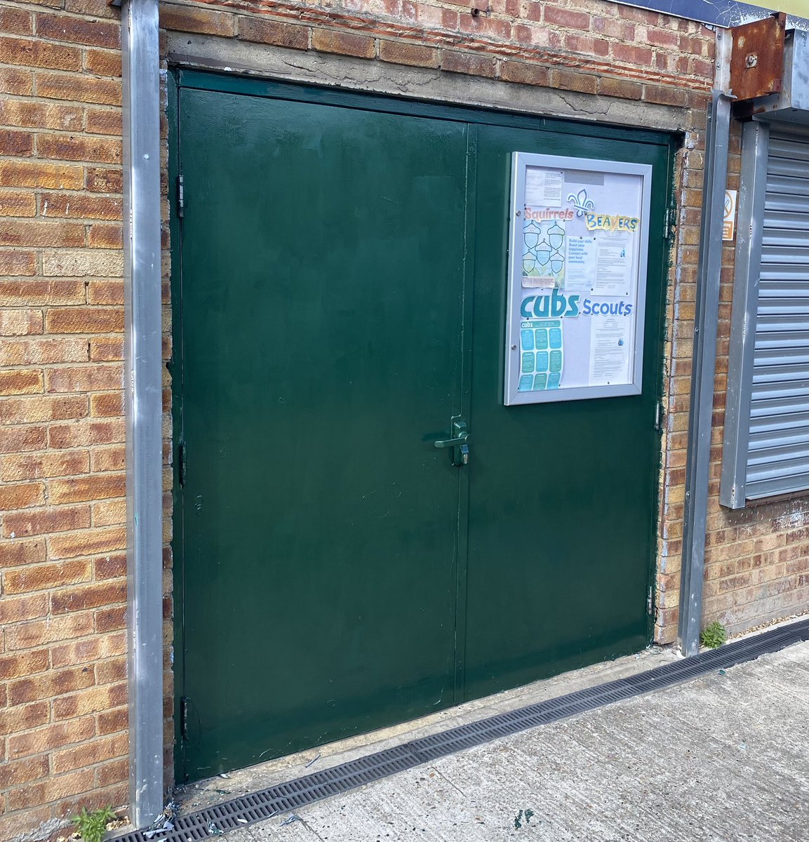 maybeheatherw's tweet photo. Very grateful to @Wickes Community Programme &amp; Ryan and team we’ve been able to make a solid start on our Scout Hut’s renovation project. No more rusty, peeling doors and gates! A lovely smart entrance for our young people. Thank you so much! https://t.co/kLoi2ToWqv