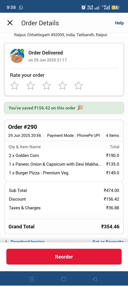 Gagangupta549's tweet photo. I have ordered from @dominos_india @dominos @dominos few minutes ago I burger piza premium veg is so tasteless not even salt in it nor creamy suchna worthless burger ever eat in lifetime. I want my refund and take ur premium burger piza back https://t.co/0pz7bkTMHW