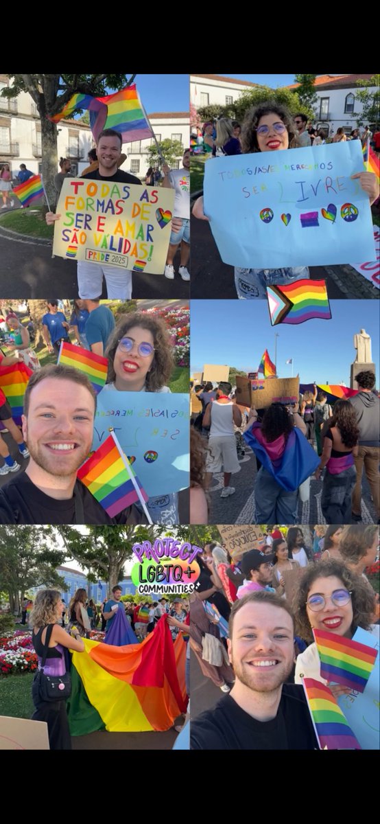 rodry_psy's tweet photo. Yesterday, I participated in my 1st ever LGBTQ+ pride parade, in Portugal. What a powerful and meaningful experience. What a strong and beautiful sense of community. Despite the current hostile political climate, we will never stop fighting and resisting. 🏳️‍🌈✊ #LGBTQ #PRIDEMONTH https://t.co/GhDgOCoFoa