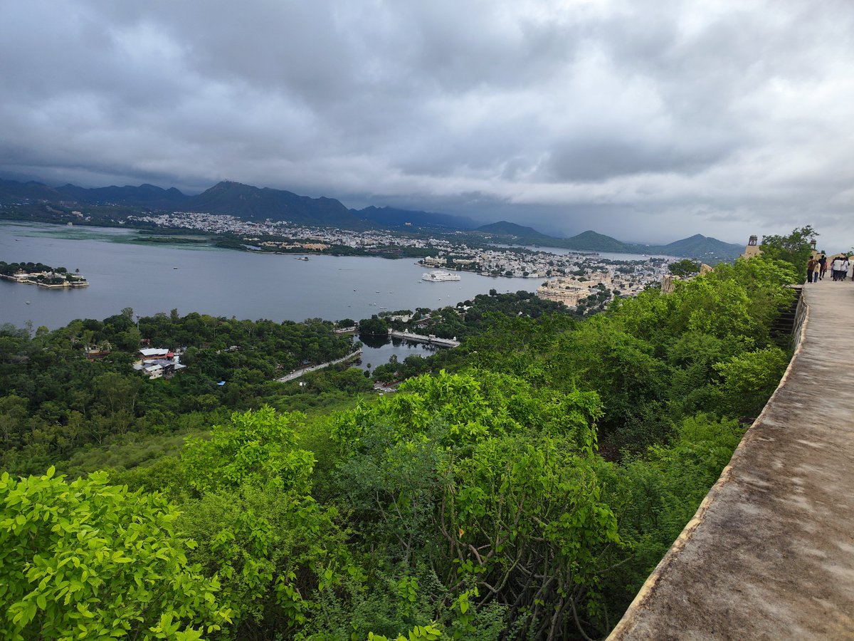 DheerajKalpit's tweet photo. Requested chatgpt to create an image of my view with the description provided and here is the result plus original view... DM for the description.

@sama
@ChatGPTapp
#ChatGPT #AI #nature #mountains #Monsoon2025 https://t.co/8RuEENWorX