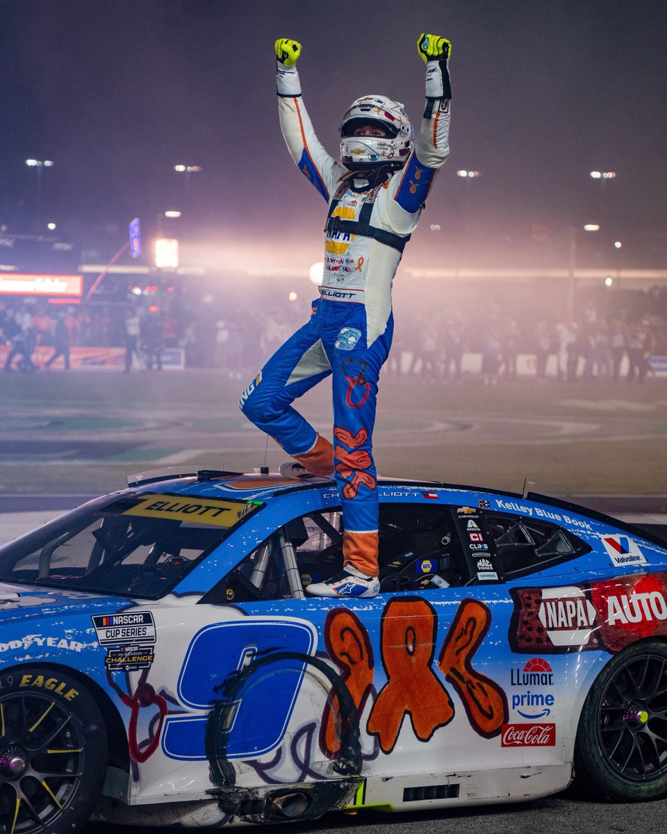 Huge congratulations to <a href="/chaseelliott/">Chase Elliott</a>  <a href="/Hendrick9Team/">No. 9 Team</a>  <a href="/TeamHendrick/">Hendrick Motorsports</a>  can’t wait to see y’all in Indy