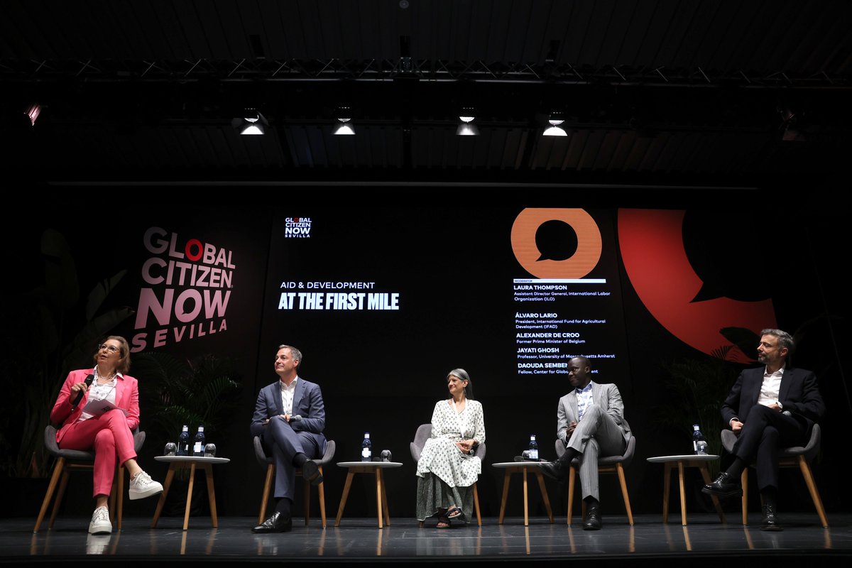 GlblCtznImpact's tweet image. @Jayati1609, @DaoudaSembene, @IFADPresident, and @alexanderdecroo join @LThompsonC at #GlobalCitizenNOW: Sevilla to explore how development cooperation must evolve to stay effective, equitable, and responsive. #GCNOW #FFD4