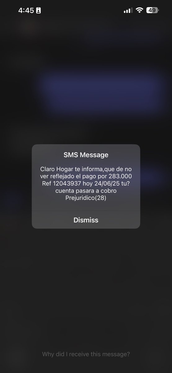 Julianbit05's tweet photo. Yo sin ser cliente de @ClaroTeAyuda pero, porque estoy como contacto (sin permiso) de una cuenta que está en mora, me llaman de 15 a 20 veces diariamente, me envían mensajes texto, mensajes emergentes, hasta por WhatsApp! La @sicsuper incompetente lo único que dice es que debo... https://t.co/OuvV9ZHHQt