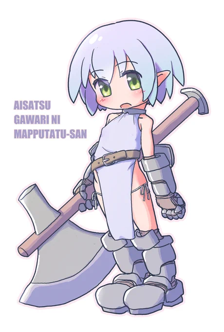 いろいろな方の絵を参考にしつつ、実験してみました。今回の成果をメインの絵柄にもフィードバックやね～ #駄落書き