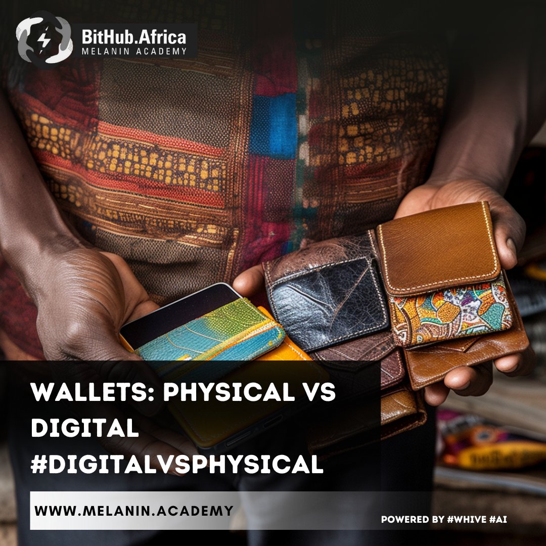 Explore the contrast between physical &amp; digital wallets: 🌍 Physical wallets secure cash &amp; cards, while digital wallets streamline access to your crypto. Which do you prefer? FutureOfFinance 💳 BitcoinAfrica