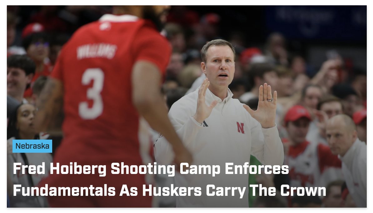 w_maxey's tweet photo. “We want them to learn skills and techniques that will stick with them the rest of their lives."

With the @CBBCrown on display, @CoachHoiberg and @CoachETommy use summer camps to educate and inspire the next generation of @Huskers. 

📸 @HighSchoolOnSI 

https://t.co/pRBNxuSkn8 https://t.co/NpotM8AXJJ