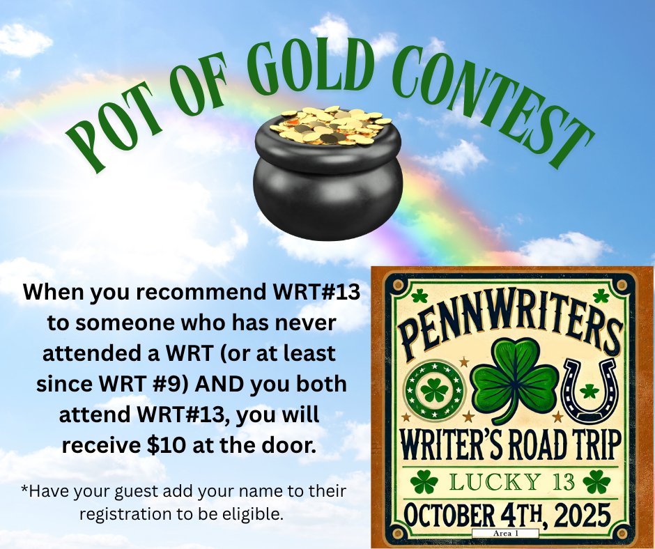 Join Area 1 for a day of learning at their Writers Road Trip.  [pennwriters.org/writers_roadtr…](pennwriters.org/writers_roadtr…...)
#WritingCommunity #writerscommunity #writingconference #writersconference #amwriting #writersoftwitter #author #AuthorsOfTwitter