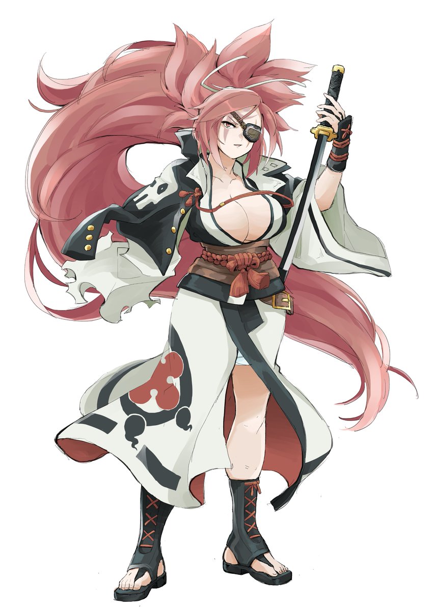 梅喧 「お題箱より梅喧。ギルティよく遊んでた頃は梅喧ファウストあたり使ってました」|赤柱のイラスト