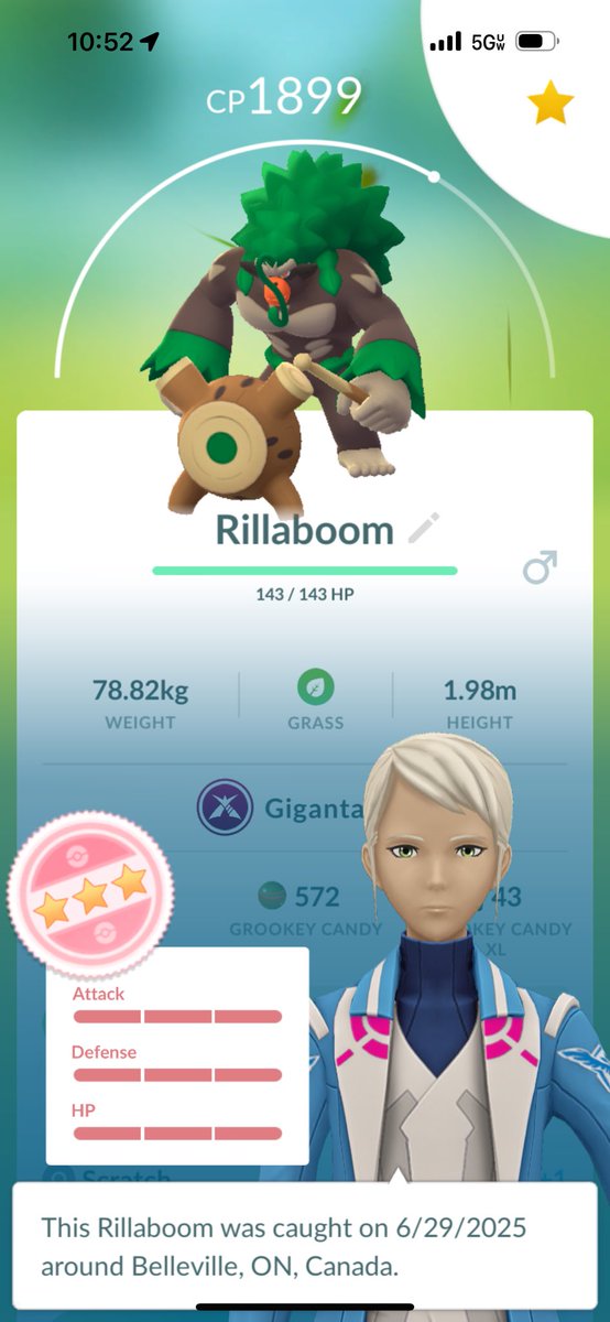 💯 Gigantamax Rillaboom!

My first hundo Gigantamax Pokemon!

Super hyped to land this. Wish I didnt spend all my XLs maxing my Dynamax hundo Rillaboom though😭😭

#PokemonGO #GOFest2025