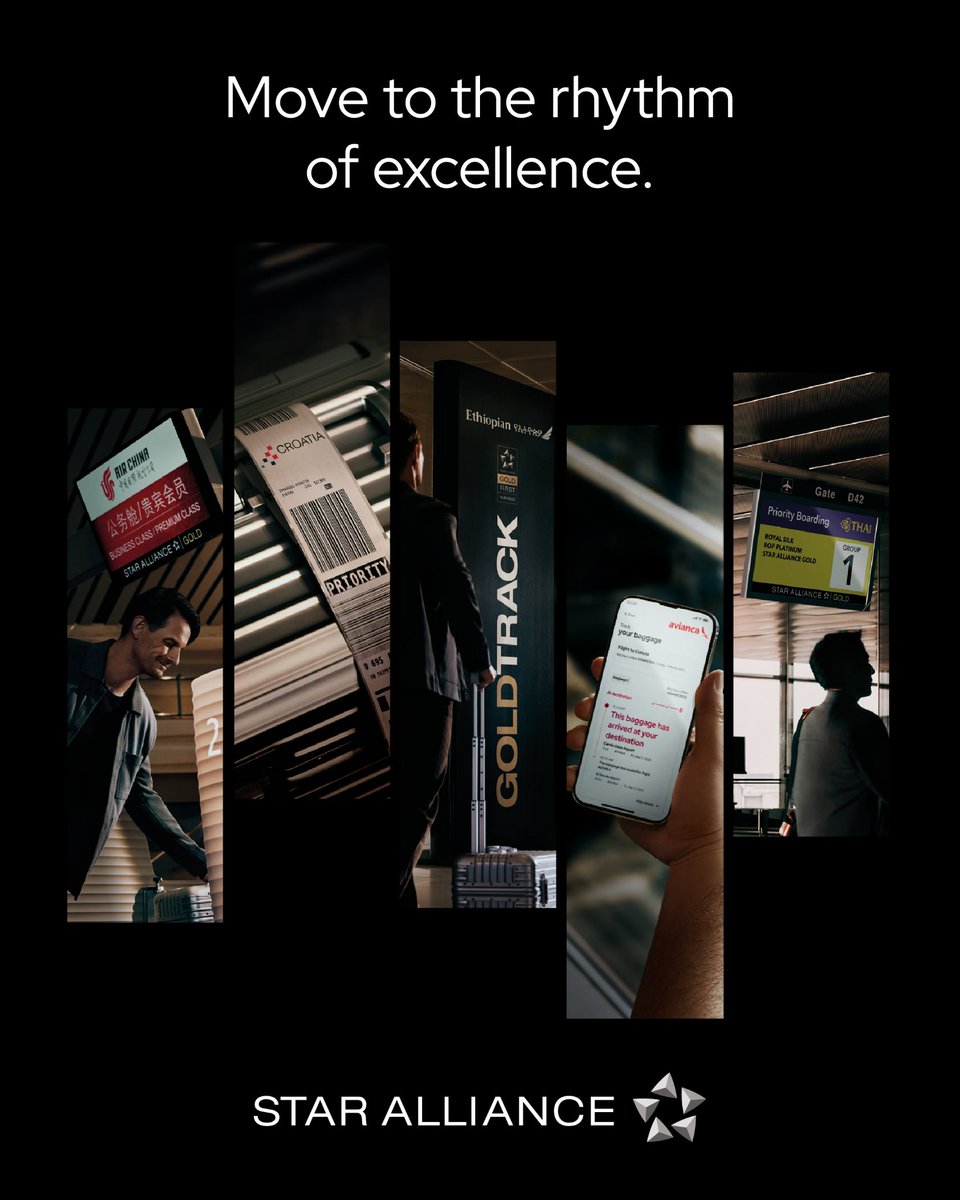 From booking to check-in, from lounge access to loyalty, every moment is connected seamlessly by a shared purpose and consistent beat — across airlines and airports.

That is how Star Alliance creates effortless journeys that flow to the Rhythm of Excellence: