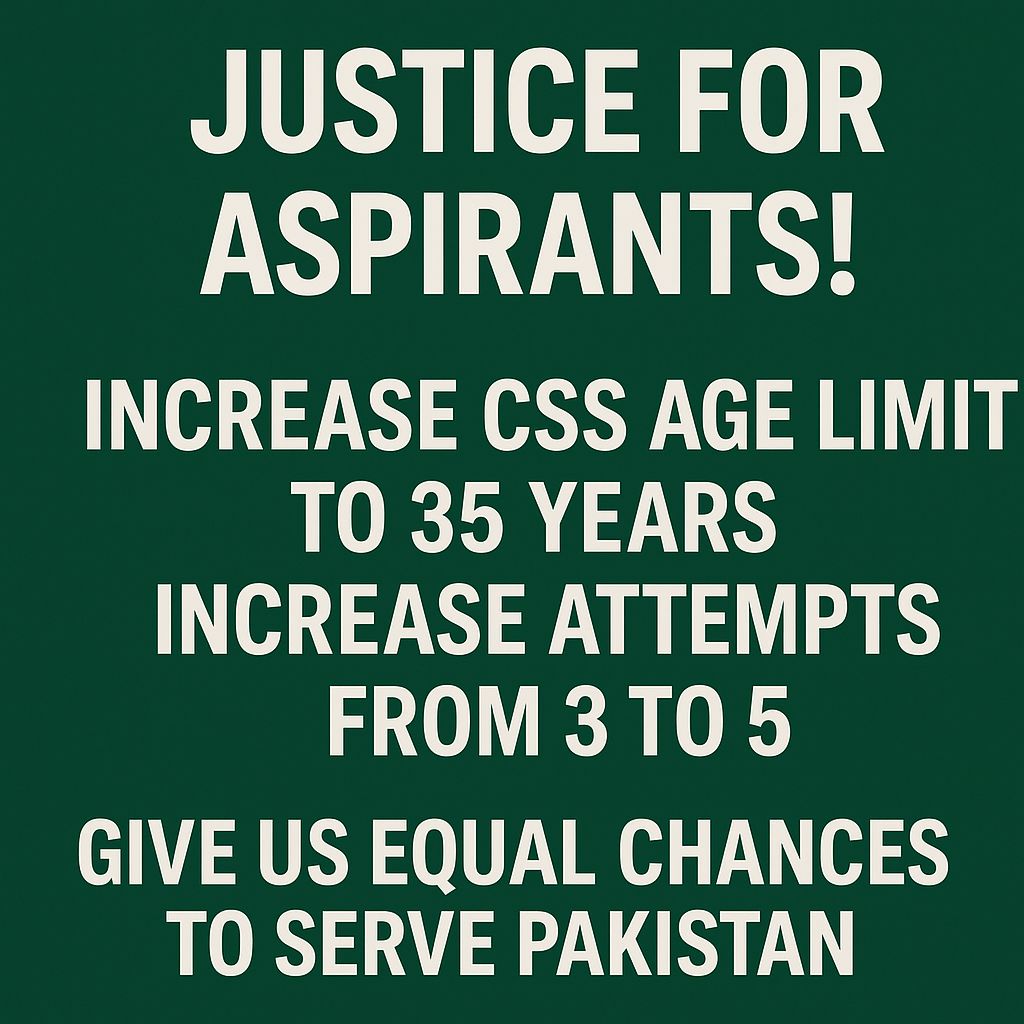 "Fully support the CSS age limit hike to 35! This move will empower youth, promote merit &amp; inclusivity, and strengthen Pakistan's civil services. Kudos to <a href="/SyedaNosheenPK/">Syeda Nosheen Iftikhar(Shah BB)</a> &amp; <a href="/betterpakistan/">Ahsan Iqbal</a> for championing this cause! #AhsanIqbal_for_CSS_35_5 #NosheenIftikharForYouth"