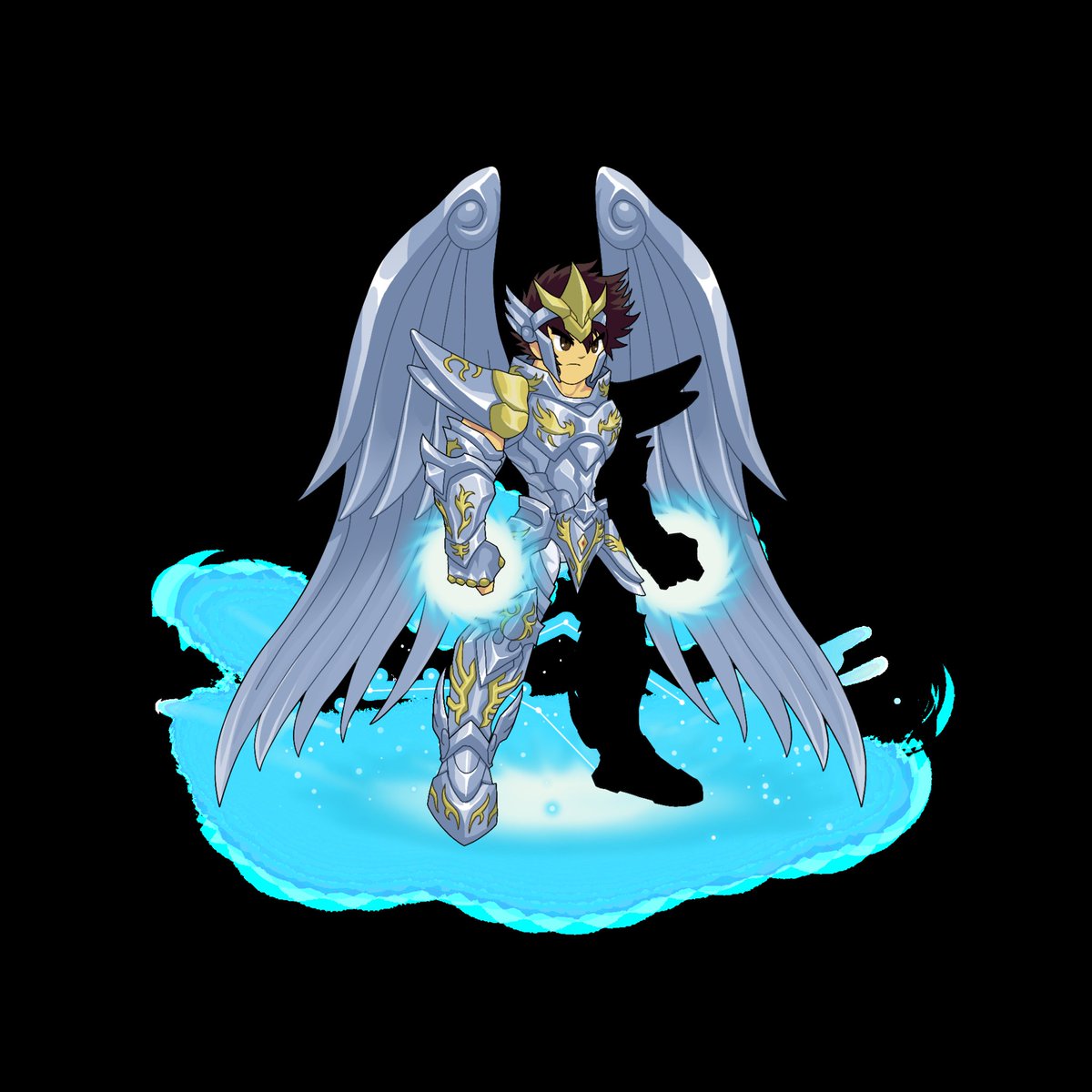 ?*?様 ペガサスセイバー ジャンクセット Pegasus God Cloth Armor Set for AQW (Infinity) done by