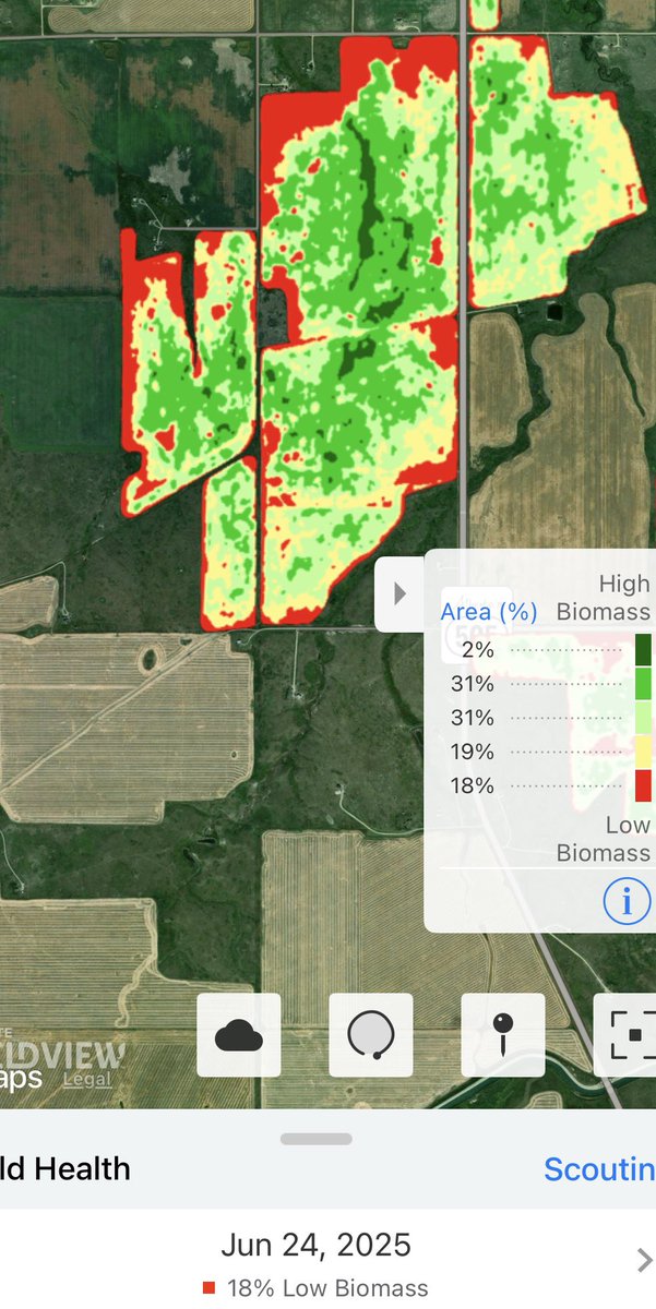 <a href="/RjSigurdson/">RJ Sigurdson</a> <a href="/stampgreg/">Greg Stamp</a> Satellite images capture crop area loss to Gophers, 18% of this canola field lost to gophers… Federal Liberals took away control option &amp; wildlife damage doesn’t include gophers in Alberta crop insurance