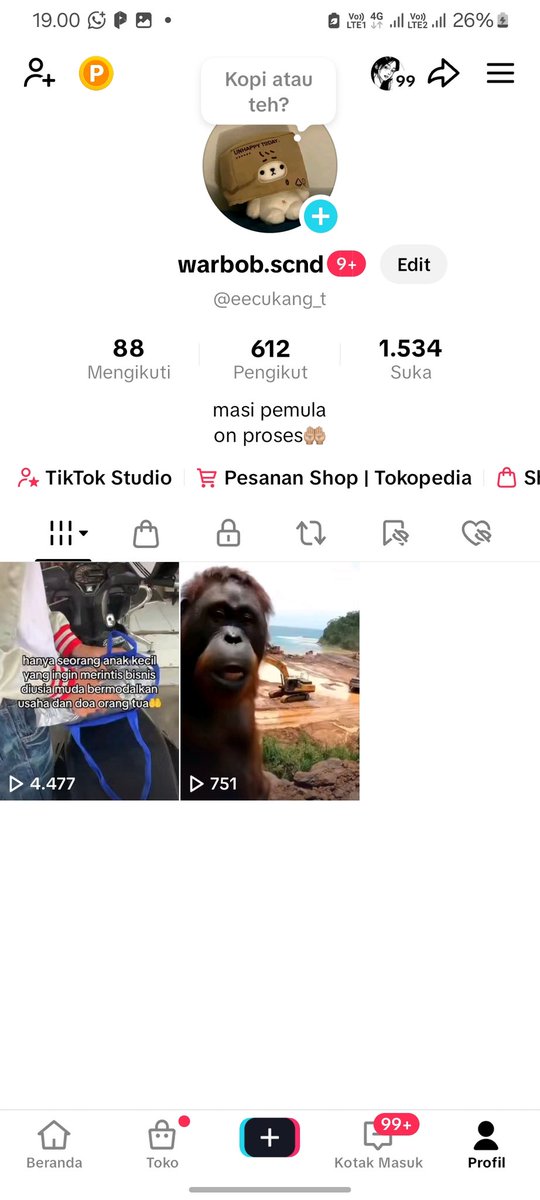 KeizerParker WTS AKUN TIKTOK TESTI 500+ tweet media