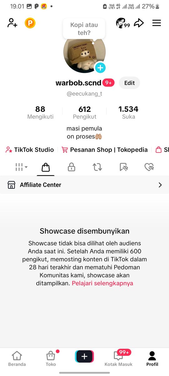KeizerParker WTS AKUN TIKTOK TESTI 500+ tweet media