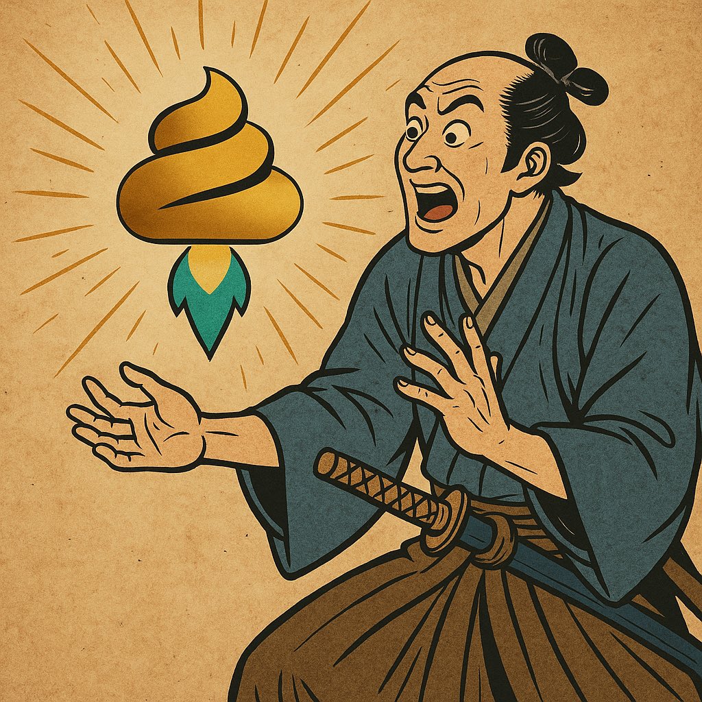 UnkoCoin's tweet photo. Golden Poop Trivia Thread begins!
#LuckyPoop #UNKO #MemeCoin #meme $UNKO

①Why is 💩 lucky? In Edo-era slang un (poop) sounds like un (luck). Paint it gold and you get the ultimate charm. https://t.co/IEWEf60QsN