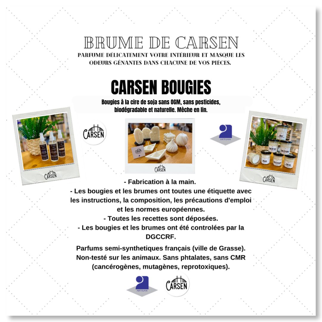 carsen44600's tweet photo. Carsen - bougies et brumes • https://t.co/y4wbTdRzFd • #carsen • #bougiesnaturelles #bougies #ciredesoja #sansogm #mecheenlin #candle #candles • #brumes #parfumdambiance • #senteurs #sanscmr #sansphtalates #fragrance • #artisan #createur #madeinfrance • https://t.co/bx7tf5rAB8