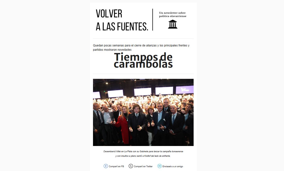 🎱Está fresco, así que dale al mate y a Volver a las Fuentes. Pasá por el link y tenés toda la data política de Olavarría:
mailchi.mp/9b0229c11fbe/t…
Escribimos con <a href="/alexisdechillar/">Alexis Grierson</a>