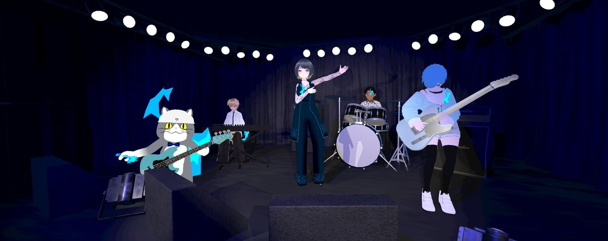 toto403's tweet image. BLUE FLAME Short LIVE 25'06 cluster.mu/e/9d1db8f2-24c… #BLUEFLAME #VRバンド #おはよう真夜中 #cluster 
素晴らしいライブでした