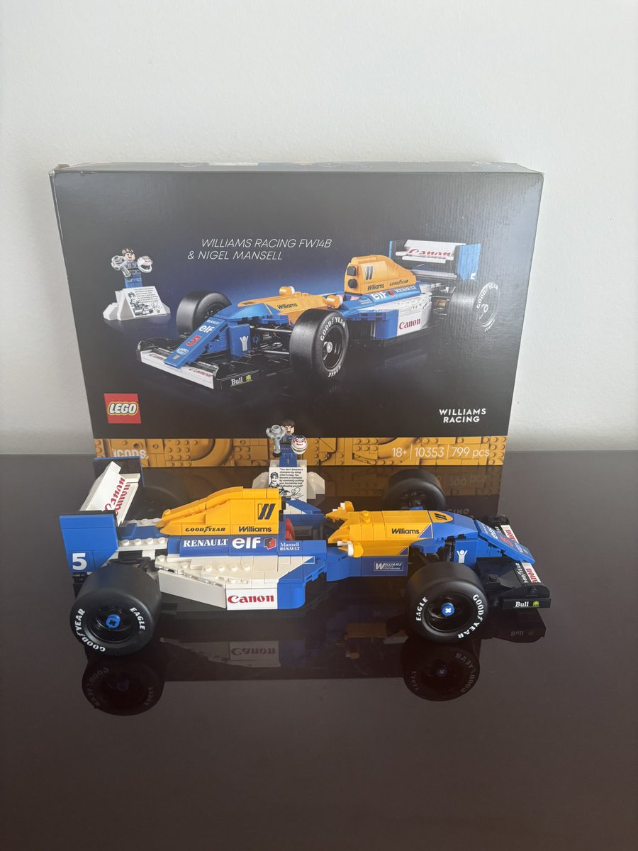 LEGO® Icons Williams Racing FW14B &amp; Nigel Mansell