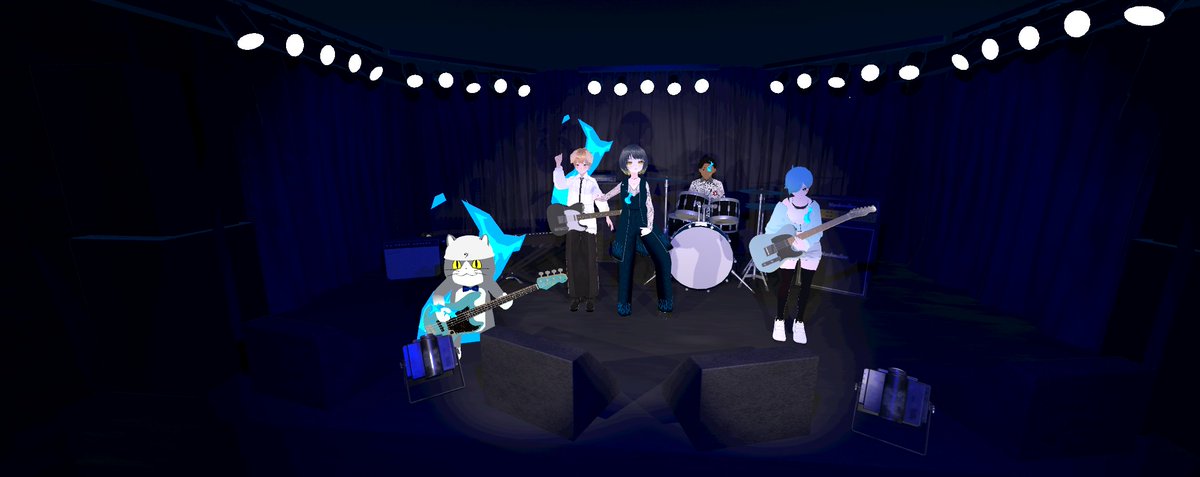 toto403's tweet image. BLUE FLAME Short LIVE 25'06 cluster.mu/e/9d1db8f2-24c… #BLUEFLAME #VRバンド #おはよう真夜中 #cluster 
素晴らしいライブでした