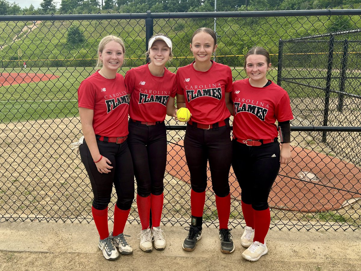 Carolina Flames Softball (@carolinaflames1) on Twitter photo CF Love finished day 1 at Great Smokey Showcase with 1-1 against great competition. Team batted an avg of .423, and our pitcher/catcher duos <a href="/AlyssaJ2027/">Alyssa Jenkins</a>, <a href="/lizzy_hamann/">Elizabeth Hamann</a>, <a href="/AllieBurgess26/">Allie Burgess</a>, & <a href="/LaceySutph4414/">Lacey Sutphin</a> threw a combined shutout in our first game. Bring on Day 2! #flameson3 CF Love finished day 1 at Great Smokey Showcase with 1-1 against great competition. Team batted an avg of .423, and our pitcher/catcher duos <a href="/AlyssaJ2027/">Alyssa Jenkins</a>, <a href="/lizzy_hamann/">Elizabeth Hamann</a>, <a href="/AllieBurgess26/">Allie Burgess</a>, & <a href="/LaceySutph4414/">Lacey Sutphin</a> threw a combined shutout in our first game. Bring on Day 2! #flameson3