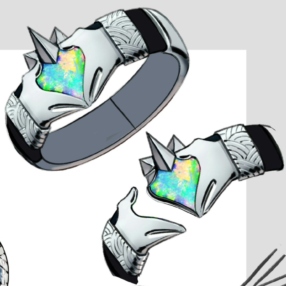 The Claddagh is a symbol representing love, friendship, and loyalty. Traditionally worn as a ring, the Claddagh has different meanings depending on how it's worn.
I bear the Claddagh on my wrist. A symbol of the eternal covenant I was never given a choice in.
#MetamorphosisLost