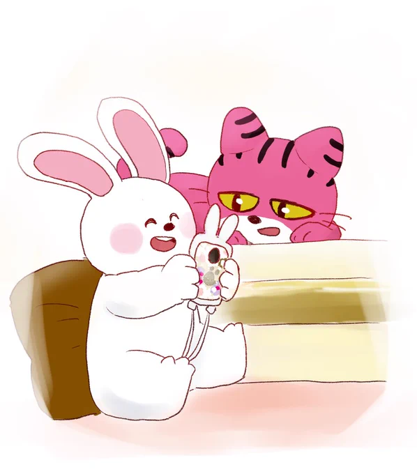 たべっ子どうぶつのうさぎちゃんねこちゃん激カワコンビ好き