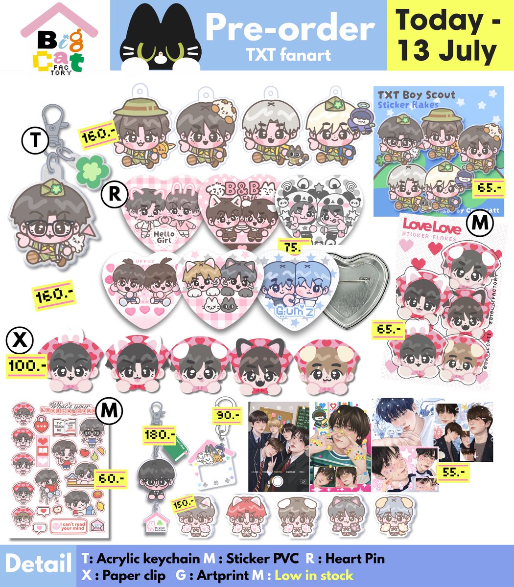 BIGCAT Pre-order 🐈‍⬛🍎🍏
รอบหลังงาน #IFEXPO25
Today - 13 July (close 23:00)

✳️ shop.line.me/@126wvgsf

ใช้เวลาผลิตประมาณ 3-4 week
รายละเอียดทั้งหมดอยู่ในdescriptionของสินค้า